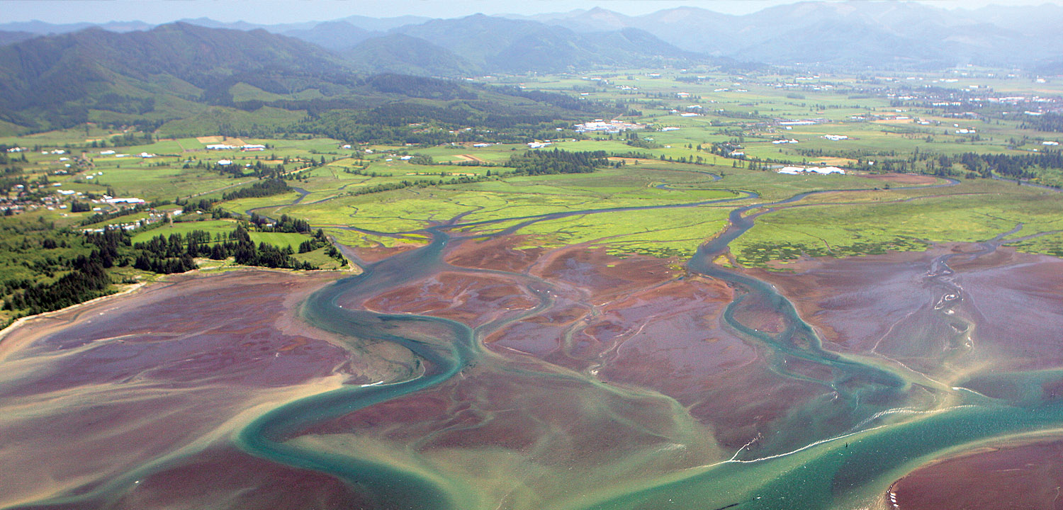 Tillamook floodplain on the Oregon Coast.