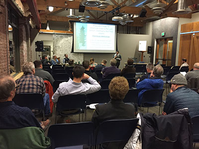 Oregonians provide testimony at the Board of Forestry meeting in Portland in support of increased stream protections.