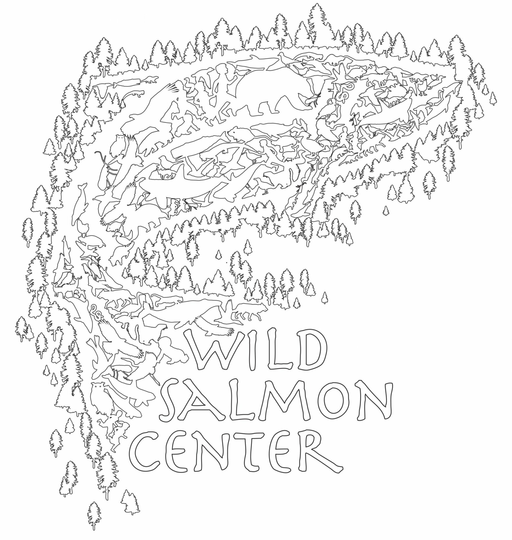 alaska salmon coloring pages