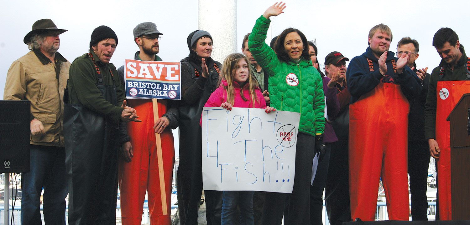WSC joined Senator Maria Cantwell and salmon advocates at the Rally for Bristol Bay in Seattle's Fishermen's Terminal in January.