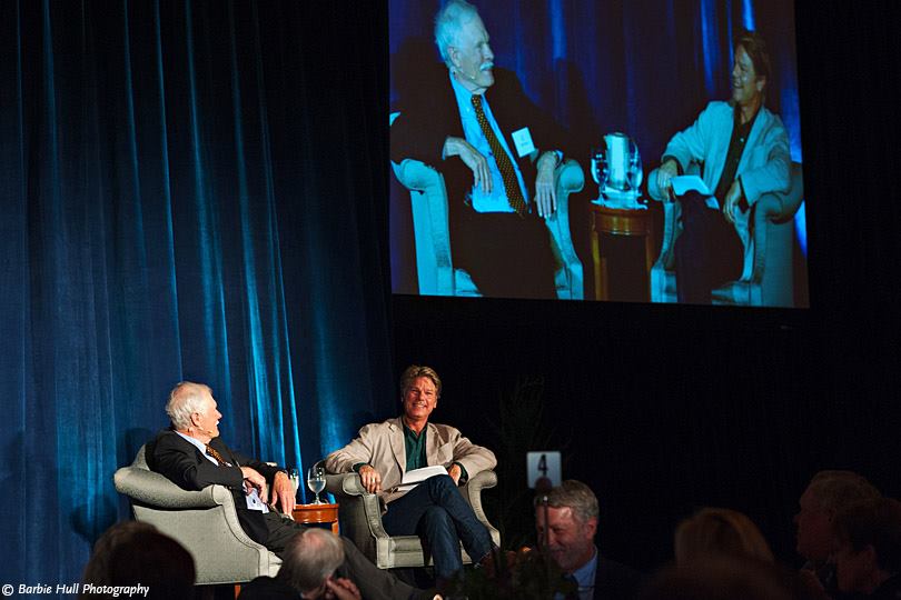 Ted Turner and John Vaillant at WSC's Voices of the Pacific dinner