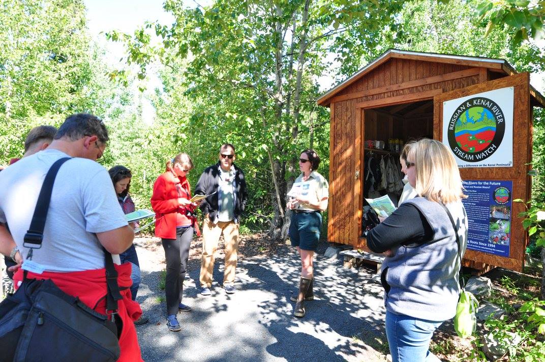 Russian delegates with WSC staff at Russian River USFS site