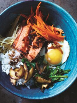 Broiled Sesame Salmon Bibimbap