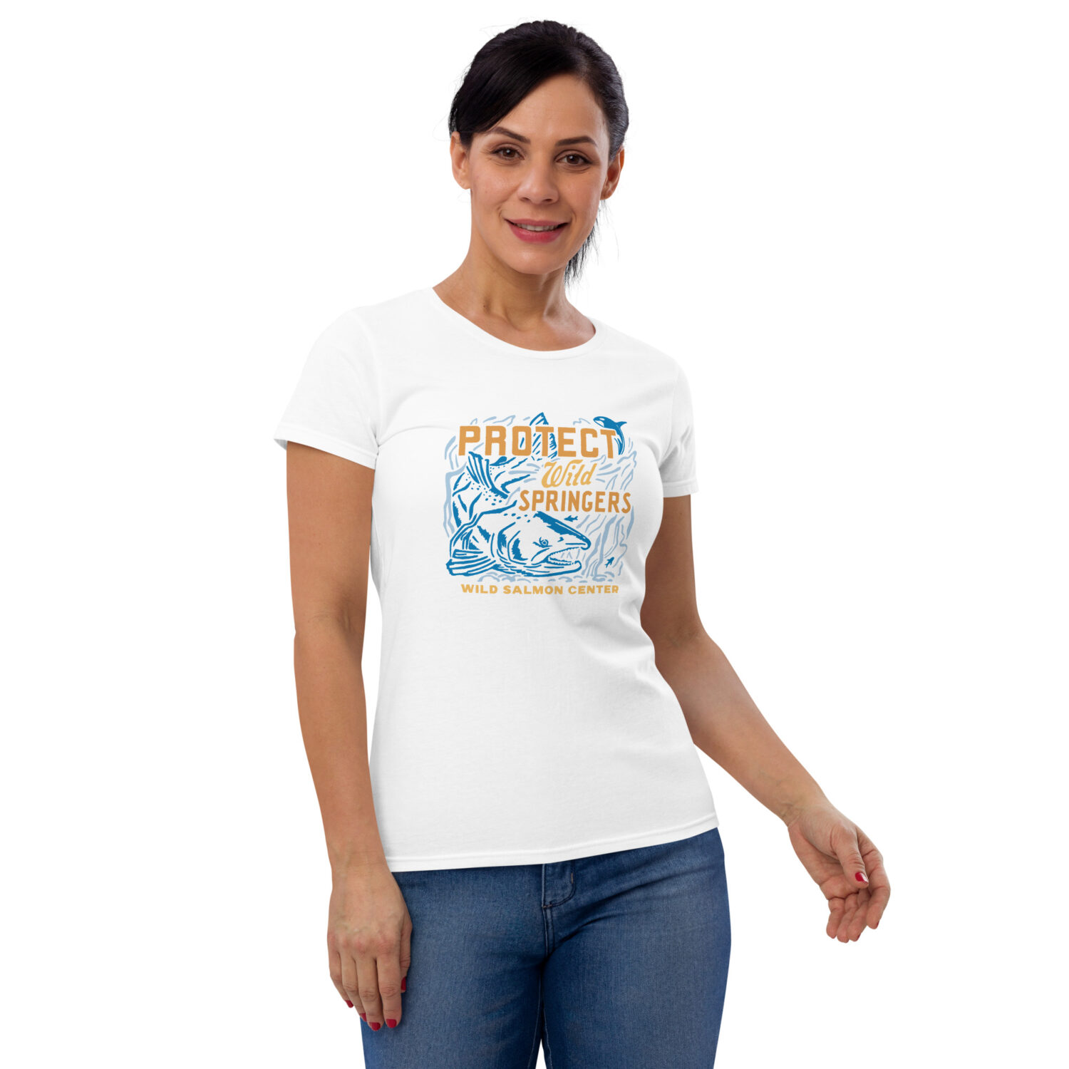 Women's Protect Wild Springers T-Shirt (more colors) - Wild Salmon Center